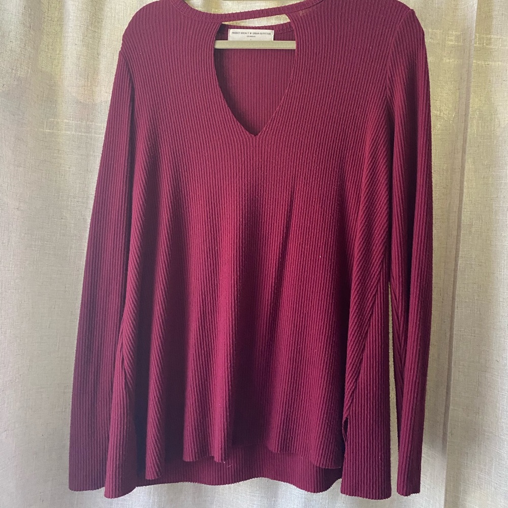 Urban Outfitters sweater with keyhole cut out